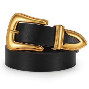 Women Leather Belt Fashion Leather Waist Belt For Pants Jean Ladies Western💟